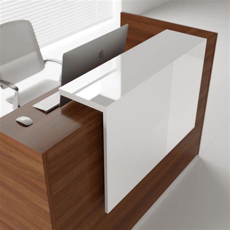 TERA Small Reception Desk w/Light Panel by MDD Office Furniture