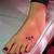 Small Star Tattoos On Foot