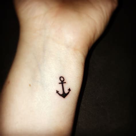 Small anchor tattoo by nedielko mata