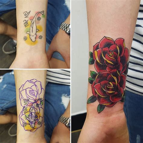 Cover work Wrist tattoo cover up, Cover up tattoos, Foot