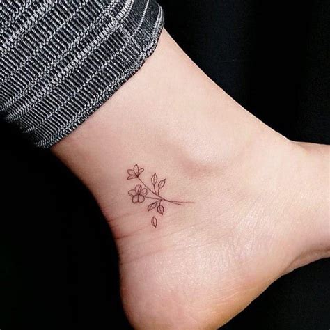 minimal tattoos Minimalisttattoos Ankle tattoo small