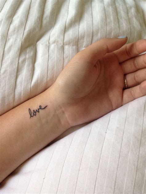 Meaningful word wrist tattoo Tattoos for women small
