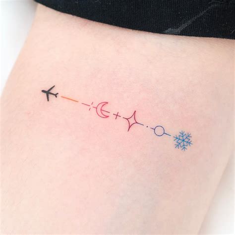 Small Aeroplane Tattoo