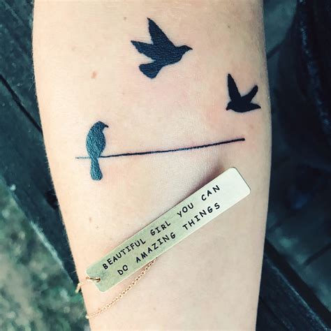 Hope Dandelion Little Black Bird Tattoo Bird tattoo