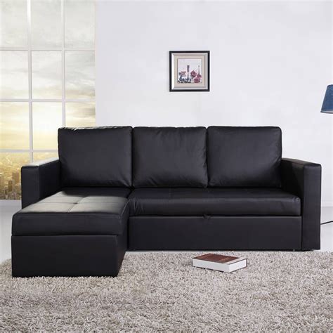 Small Black Leather Couch