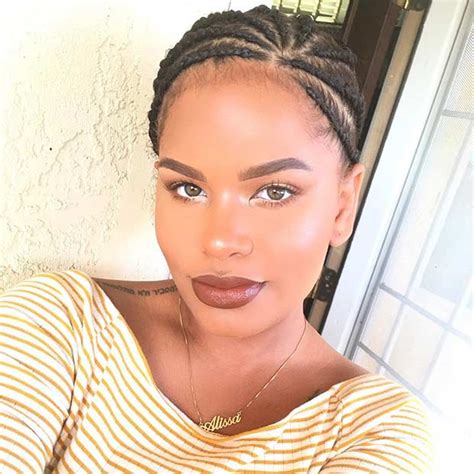 Small Cornrows with Design