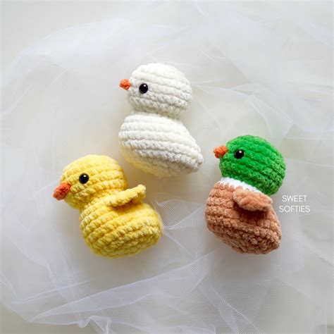 Small Crochet Duck Pattern