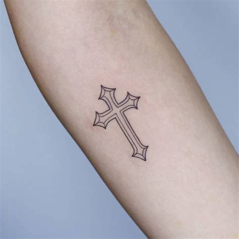 Small Crucifix Tattoo