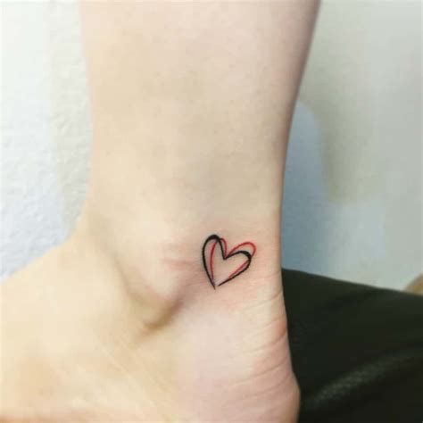 Love Heart Tattoo Love heart tattoo, Tiny heart tattoos