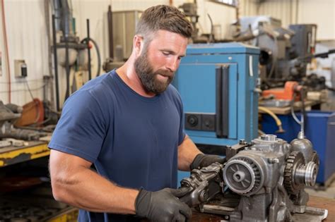 Small Engine Repair San Diego Technician Inspecting Engine