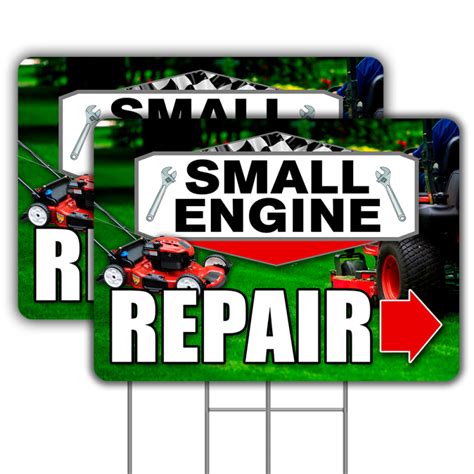 Small Engine Repair Signs