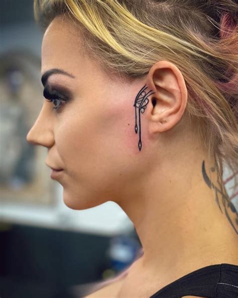 Small Face Tattoos Female