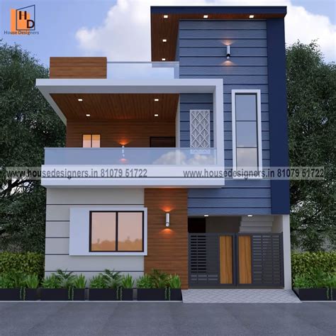 Small Front Elevation Design Duplex House