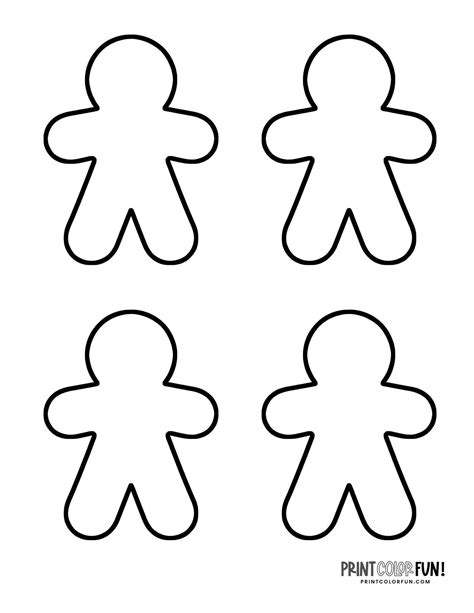 Small Gingerbread Man Printable