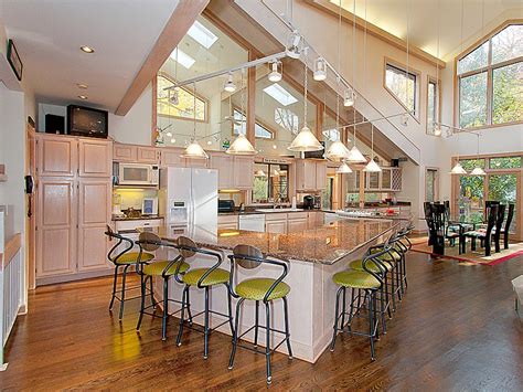 open kitchen design with large island House Plans Home Plans With Large Kitchen Bi… Kitchen