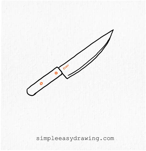 Small Knife Drawing