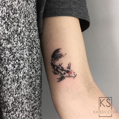 Koi fish tattoo maple leaf Koi tattoo design, Small