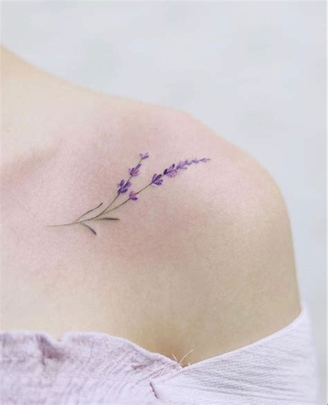 Small Lavender Tattoo