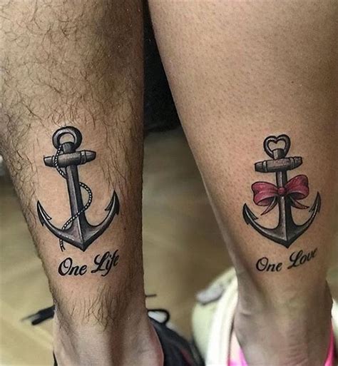 Small Matching Tattoos For Black Couples