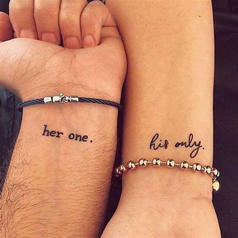 Small Matching Tattoos For Couples Quotes