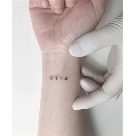 Small Number Tattoo