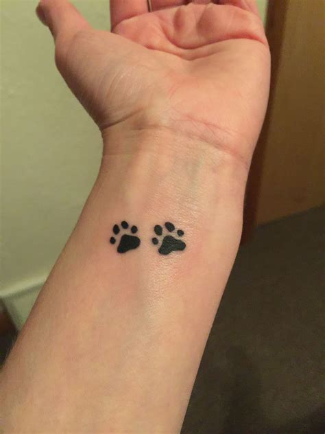 Small Paw Print Tattoo