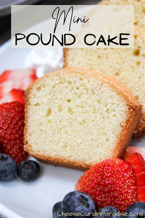 Small Pound Cake Recipe