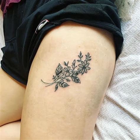 Small Side Thigh Tattoos