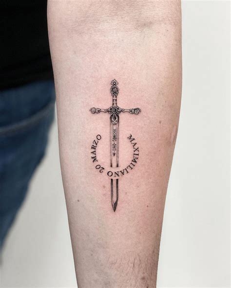 Small Sword Tattoo