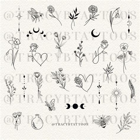 Small Tattoo Flash Sheet
