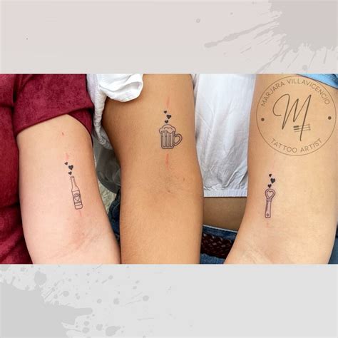 Small Tattoo Ideas For 3 Best Friends