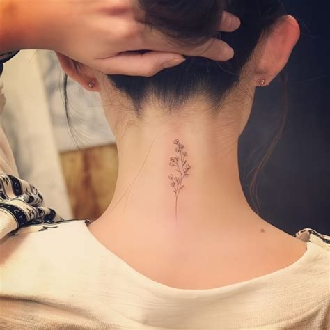 Small Tattoos For Womens Neck