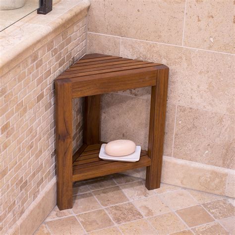Small Teak Corner Shower Seat — Ideas Roni Young from "The Useful of Teak Corner Shower Stool