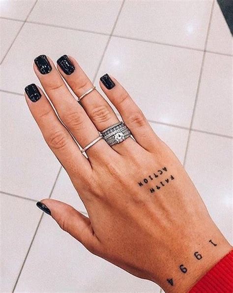 Small Womens Hand Tattoos