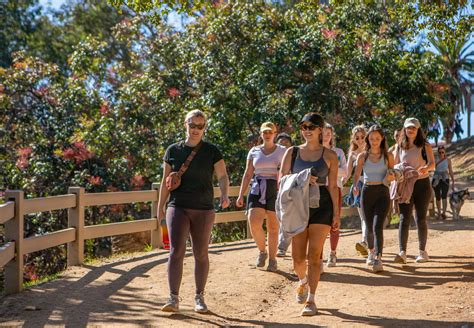 Small group walking