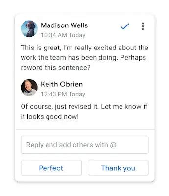 Smart Reply comes to Google Docs