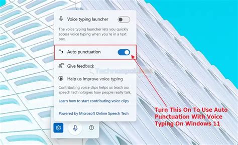 Smart Voice Typing with Auto Punctuation in Windows 11