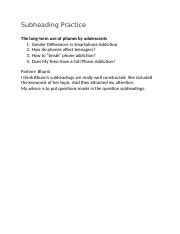 Smartphone subheading Image