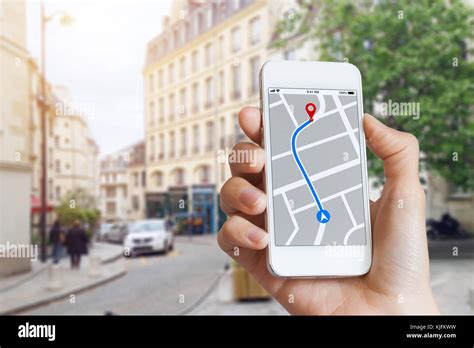 Smartphone using GPS navigation