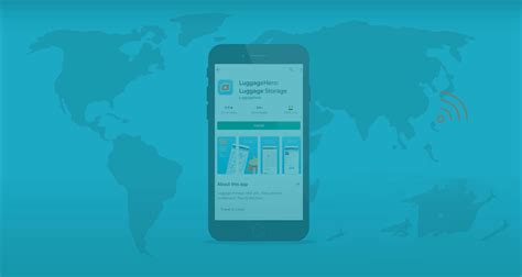 Smartphone with Luggage Storage App