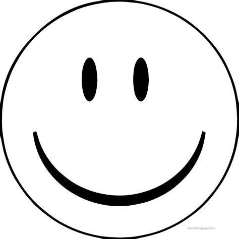Smiley Face Coloring Page