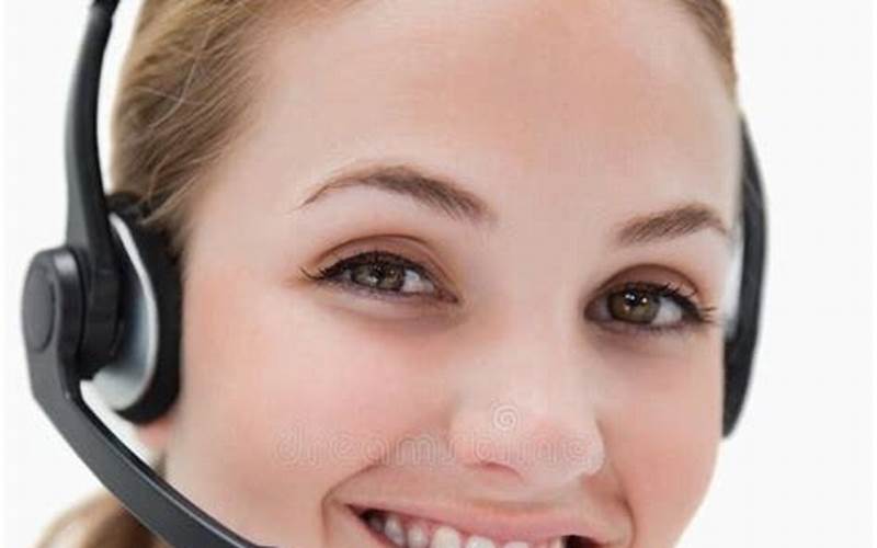 Smiling Call Center Agent