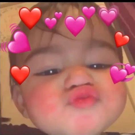 Smiling Baby Meme With Hearts