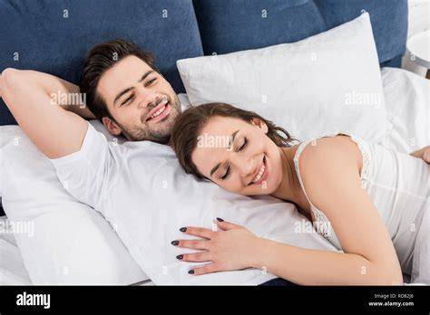 Smiling Couple Cuddling