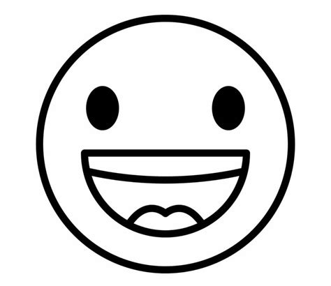 Smiling Face Coloring Page