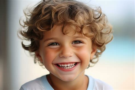 Smiling Kid Boy 3 Years