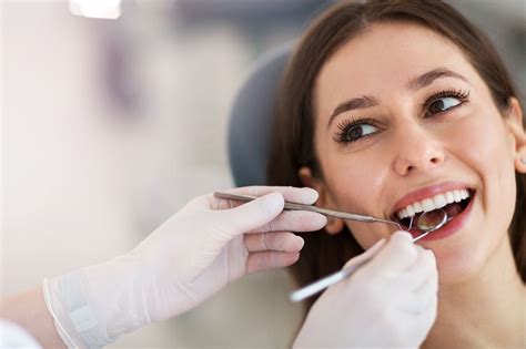Smiling Woman at Dental Check-Up