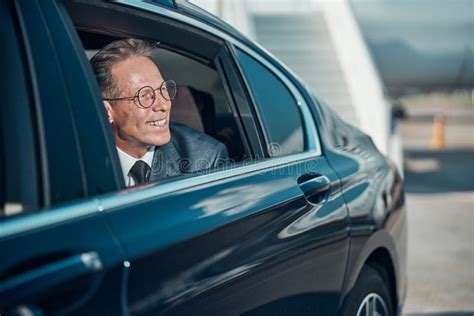 Smiling driver airport transfer