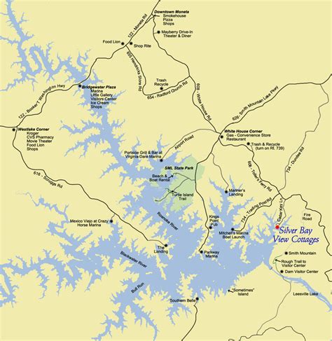 Smith Mountain Lake Virginia Map