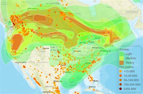 Smoke From Wildfire Map